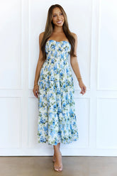 Styled For You Midi Dress Blue