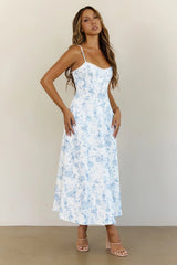 Starry Silence Midi Dress Blue