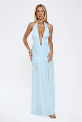 Adrianna Maxi Dress Aqua