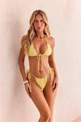 Wildflower Waltz Bikini Top Buttercup Yellow
