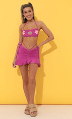 Swim Cover-Up Skirt in Purple